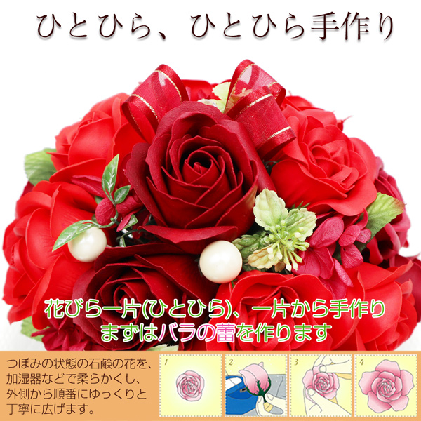 喜寿祝いにソープフラワーの贈り物